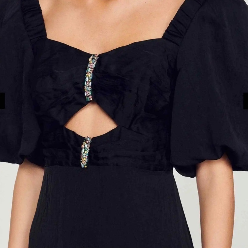 Sandro Falbala Embellished Cutout Dress NWT - Picture 5 of 12